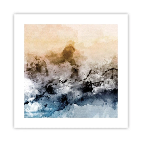 Poszter - Ködfelhőbe fulladt - 40x40 cm