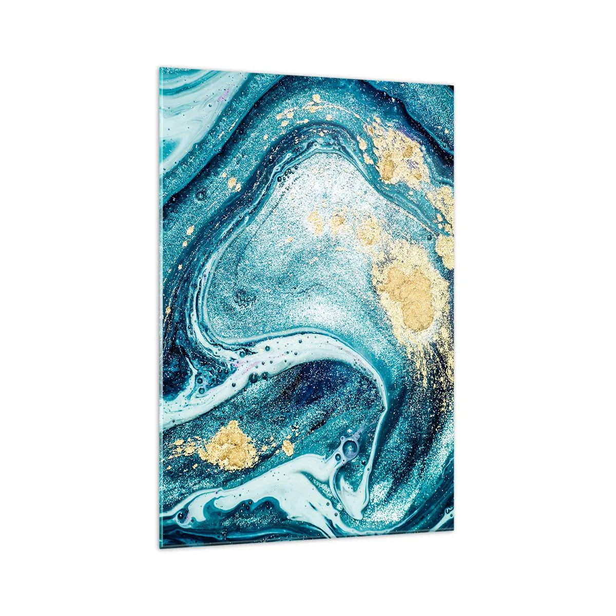 Üveg kép - Kék örvény - 70x100 cm