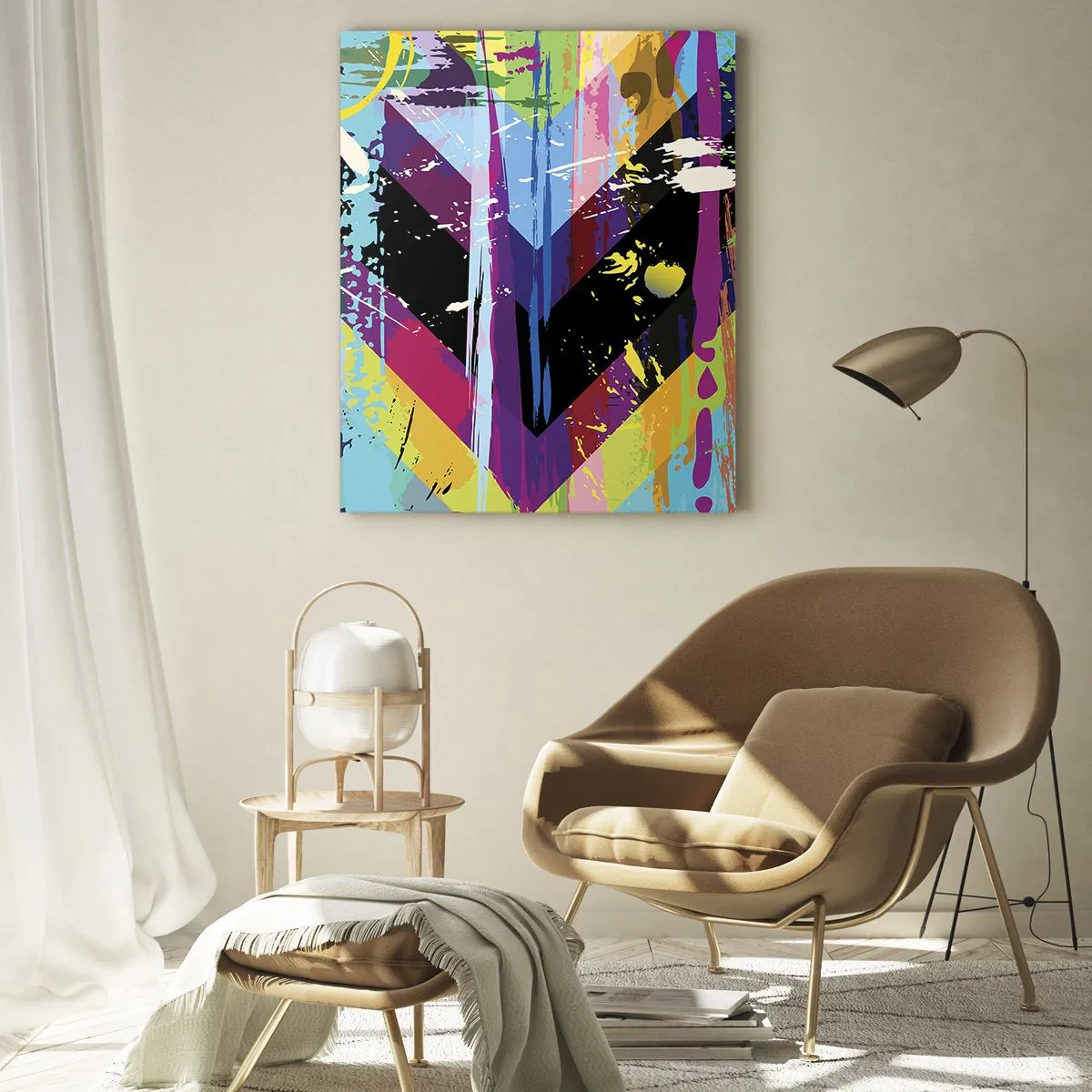 Üveg kép - Fentről lefelé - 50x70 cm