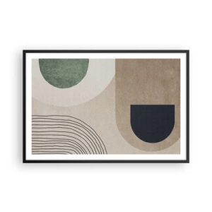 Poszter fehér keretben - Egy ovális szelídsége - 91x61 cm