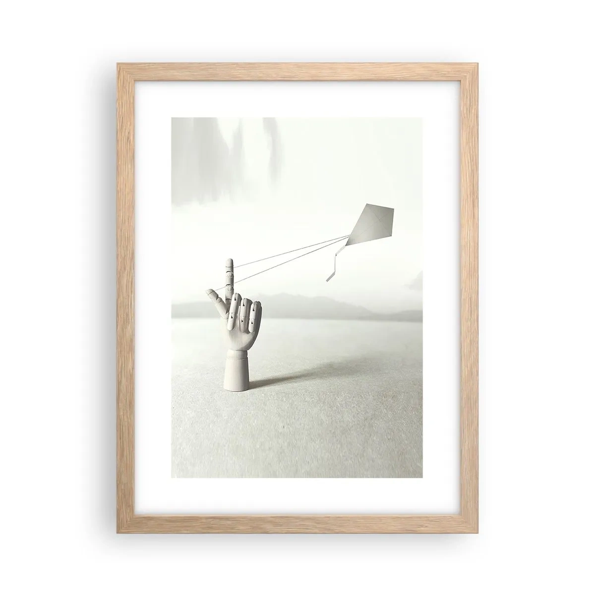 Poszter világos tölgy keretben - Erőpróba - 30x40 cm