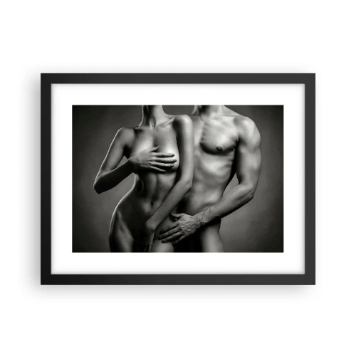 Poszter fehér keretben - Ádám és Éva - 40x30 cm
