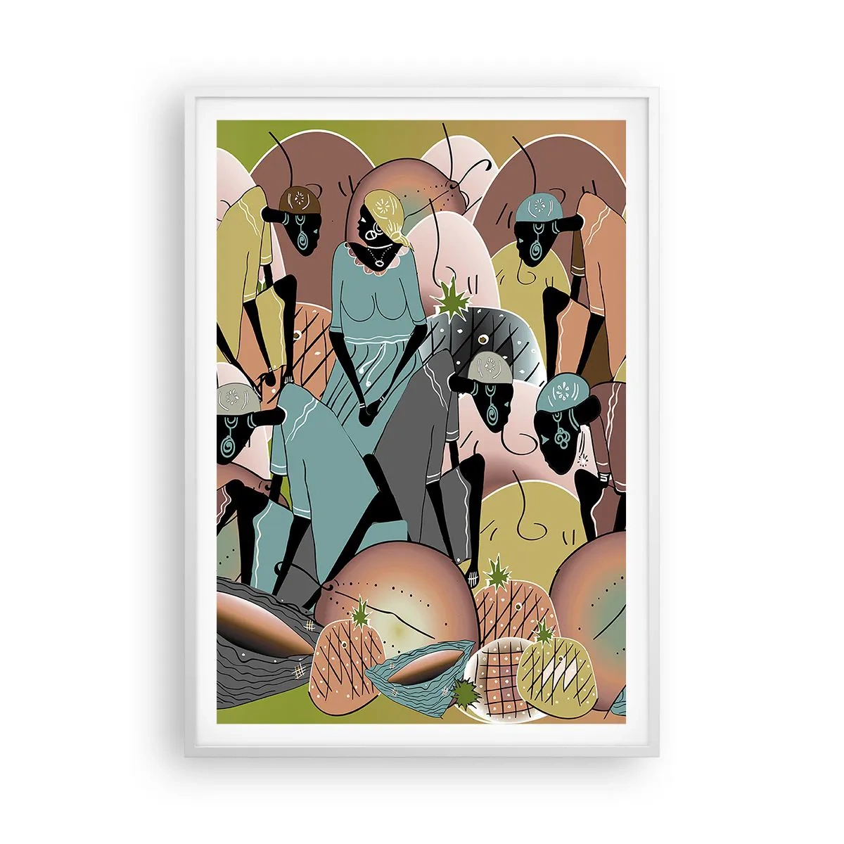 Poszter fekete keretben - Jön a nagy ünnep - 70x100 cm