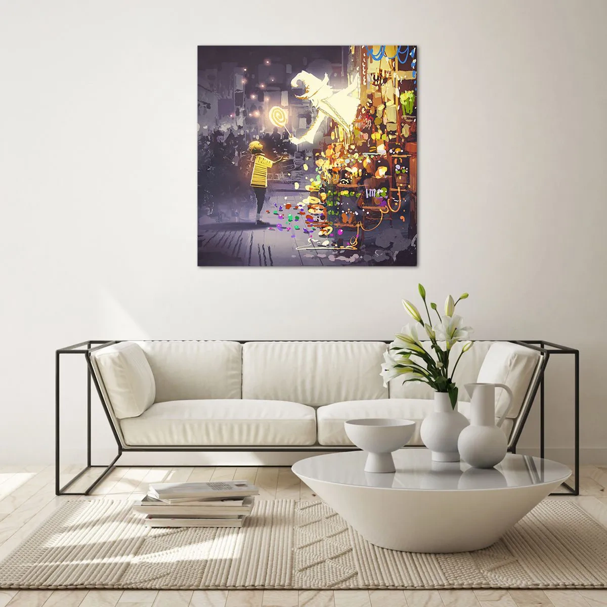 Üveg kép - A mágia létezik - 60x60 cm