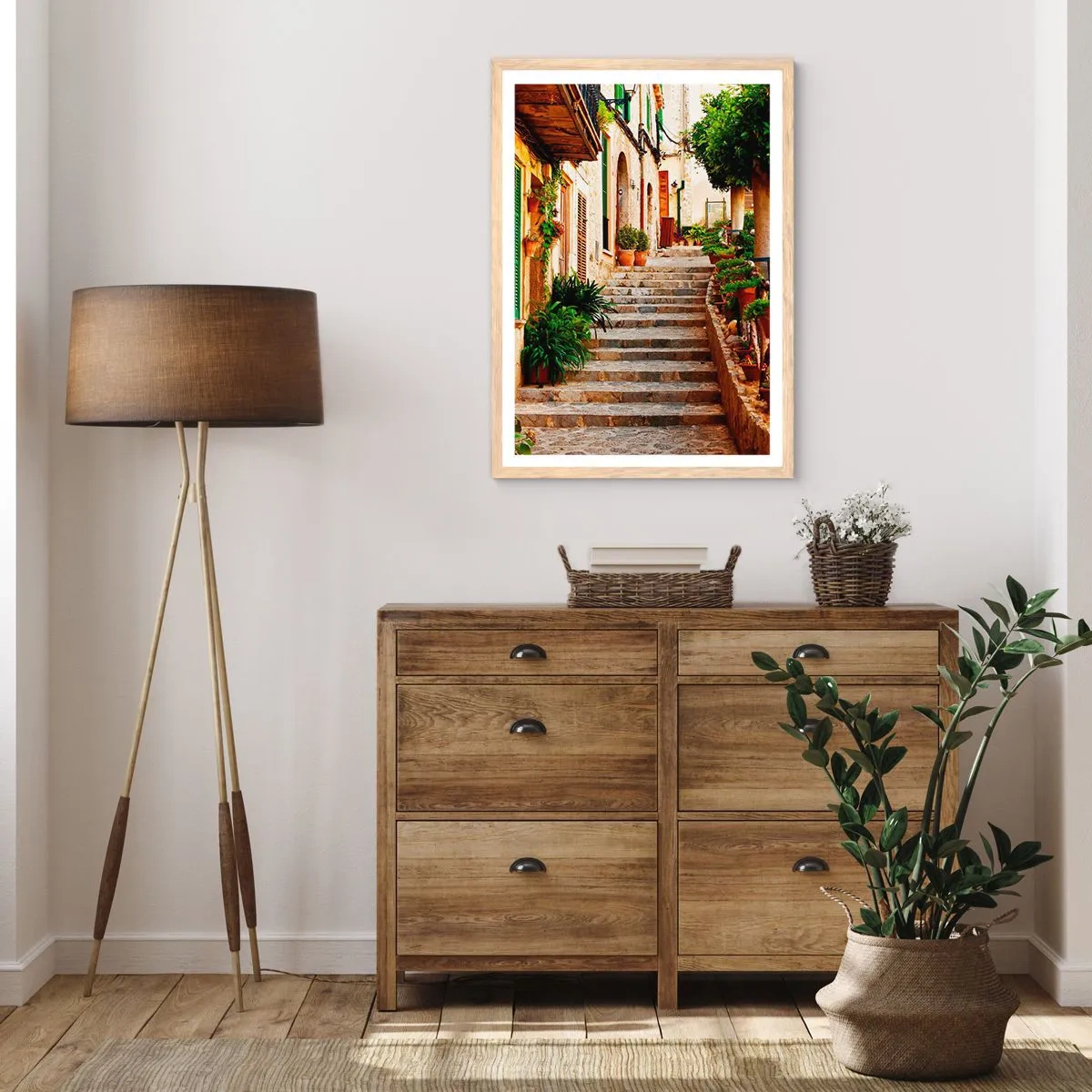 Poszter világos tölgy keretben - A spanyol nyaralás varázsa - 61x91 cm