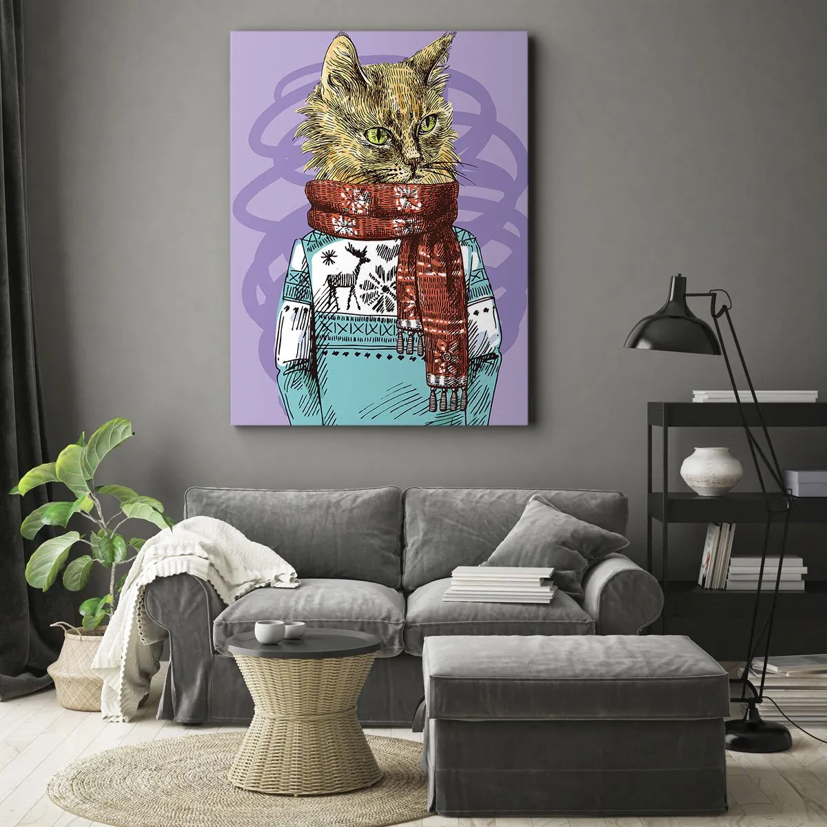 Vászonkép - Kandúr nem csak a csizmában - 50x70 cm