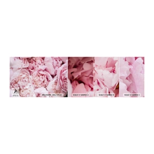 Fotótapéta Minta Öntapadós Deluxe Sticker - Átölelve és illatos - Pünkösdi rózsa, Virágok, Csokor virág - 100x30 cm