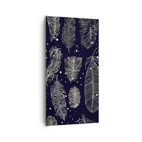 Vászonkép - Tollas csipke - 65x120 cm