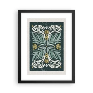 Poszter fehér keretben - Mint egy népi kivágás - 30x40 cm