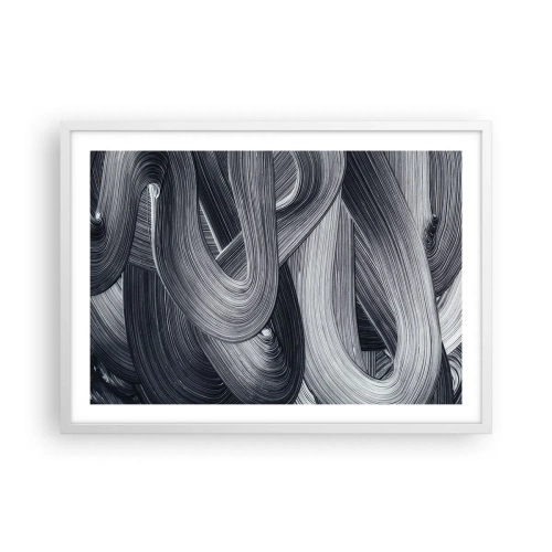Poszter fekete keretben - A valóság folyékonysága - 70x50 cm
