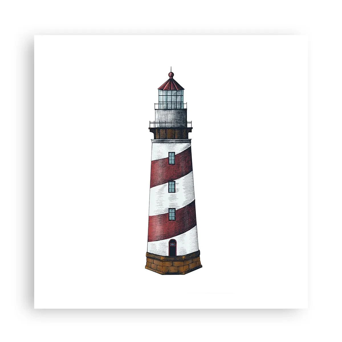Poszter - Mindig résen - 60x60 cm