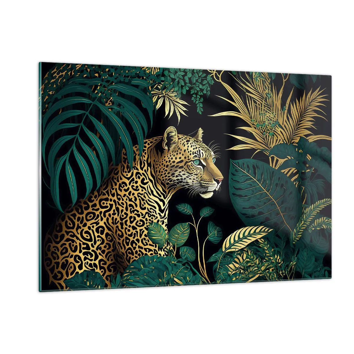 Üveg kép - A házigazda a dzsungelben - 120x80 cm
