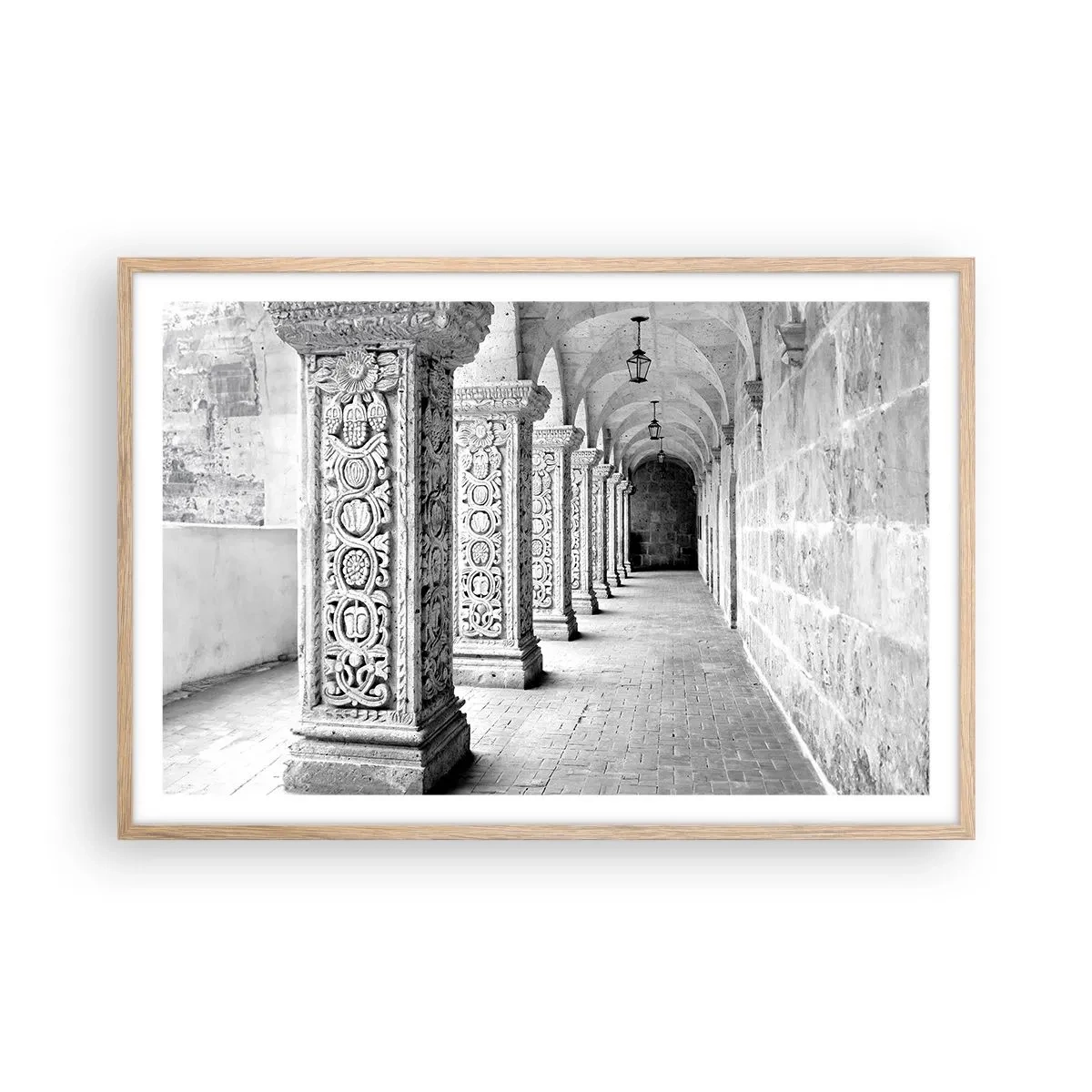 Poszter világos tölgy keretben - És hová megy...? - 91x61 cm