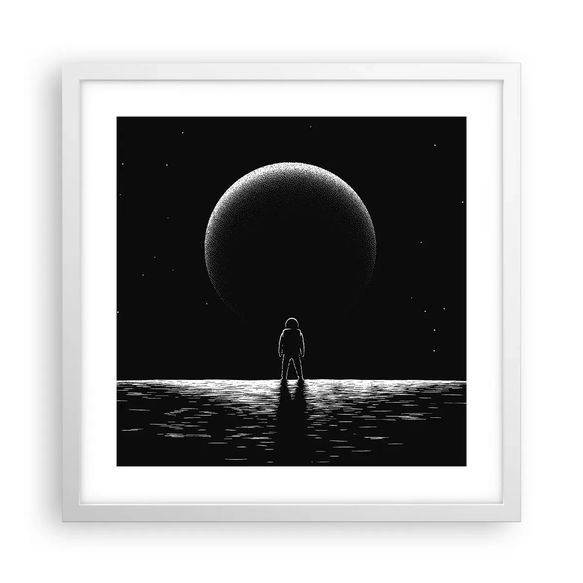 Poszter fekete keretben - Szemtől szemben - 40x40 cm