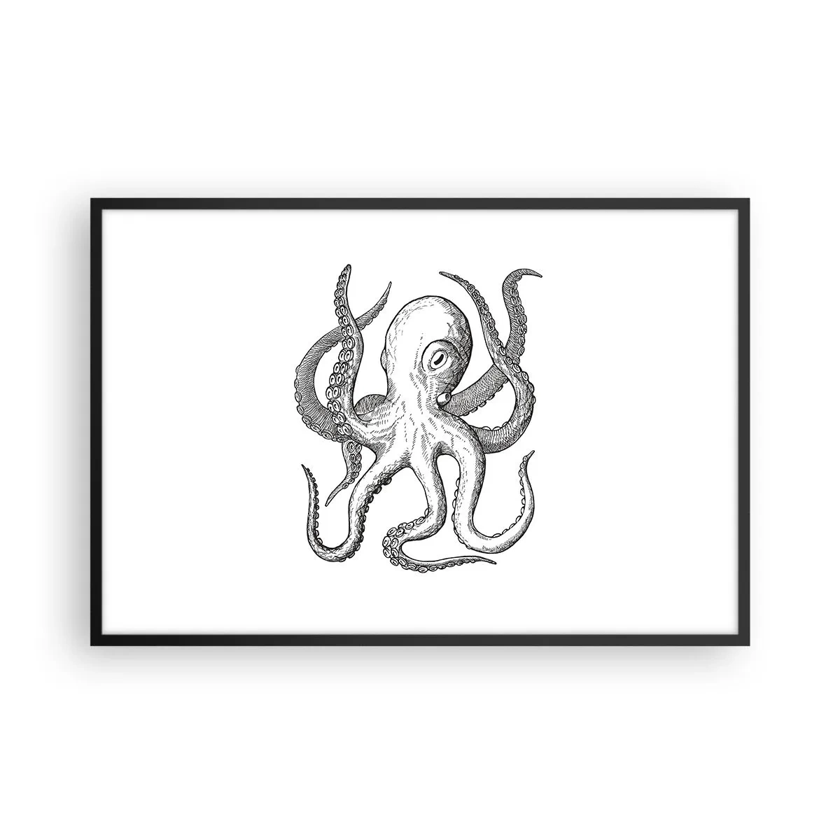 Poszter fehér keretben - Hullámokkal táncoló - 91x61 cm