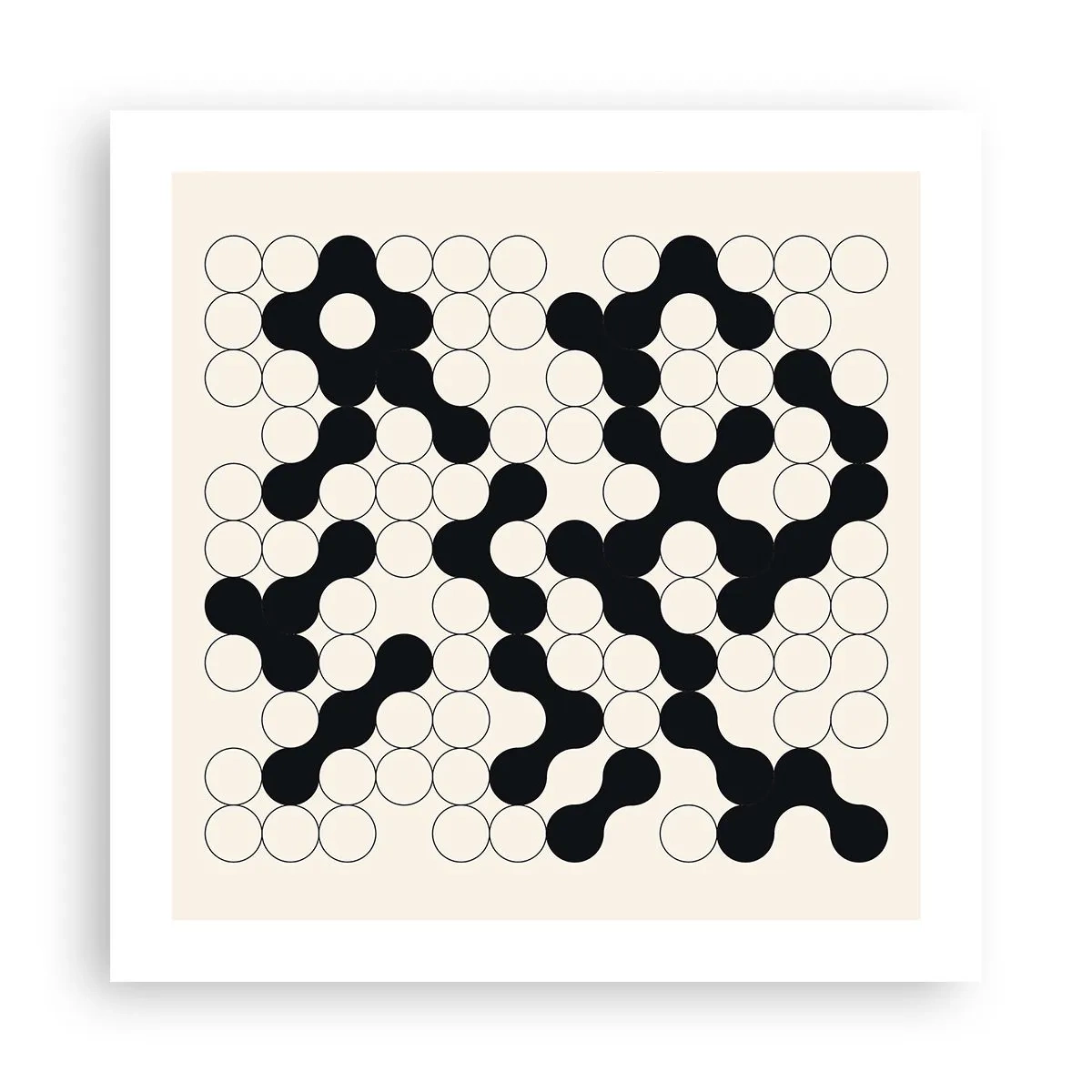 Poszter - Kínai játék - variáció - 50x50 cm