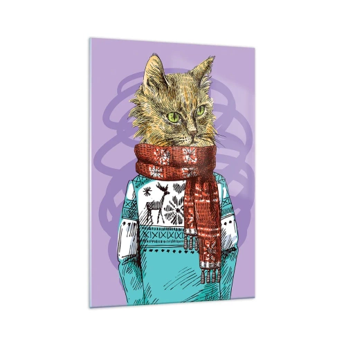 Üveg kép - Kandúr nem csak a csizmában - 70x100 cm