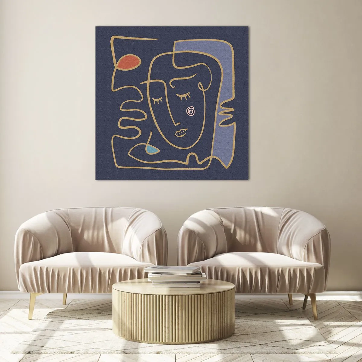 Üveg kép - Álmodozásban - 60x60 cm