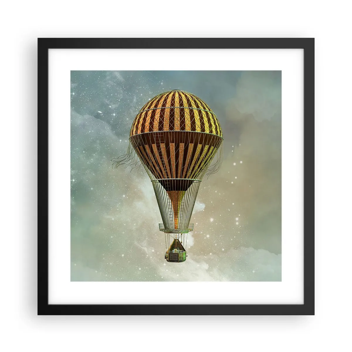 Poszter fehér keretben - Úttörő járatok - 40x40 cm