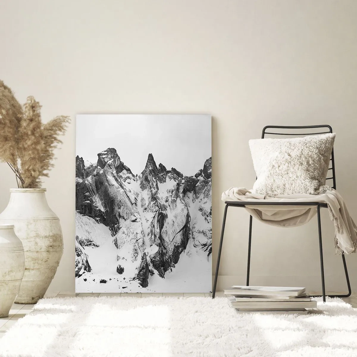 Üveg kép - Rémes gránit hegygerinc - 50x70 cm