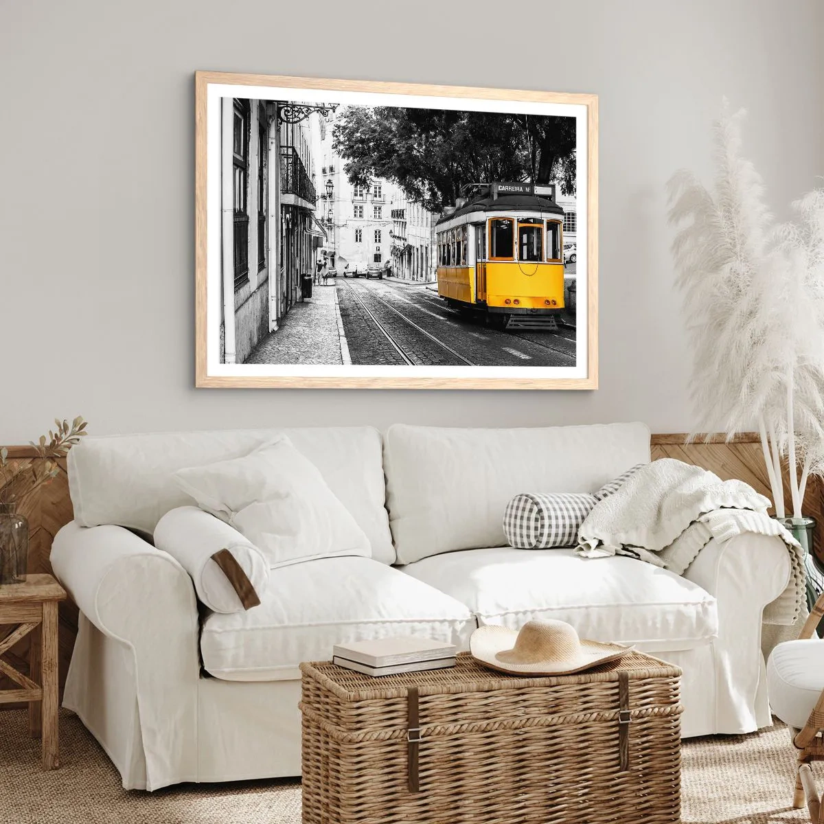 Poszter világos tölgy keretben - És egy fado a háttérben - 91x61 cm