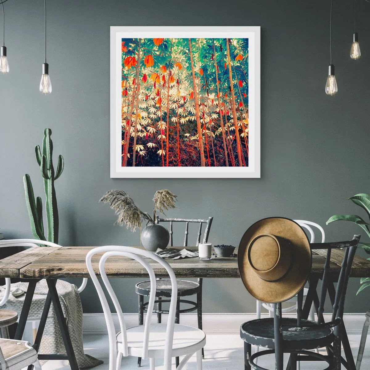 Poszter fekete keretben - A levelek titkos élete - 60x60 cm