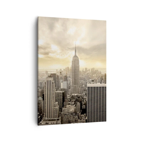 Vászonkép - Szürkéből szőtt New York - 50x70 cm