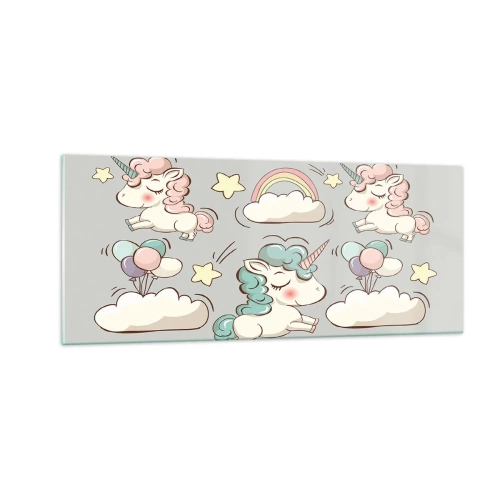 Üveg kép - Biztosan léteznek... - 100x40 cm