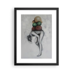 Poszter fehér keretben - Az élet nehézségei - 30x40 cm