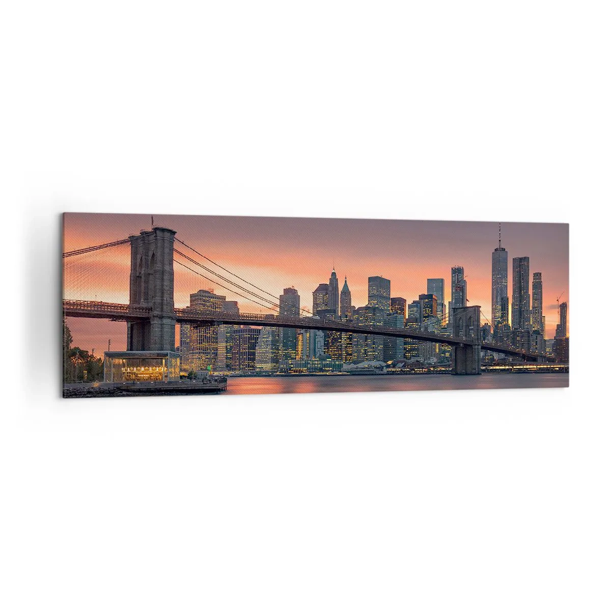 Vászonkép - Lila csendbe merülve - 160x50 cm