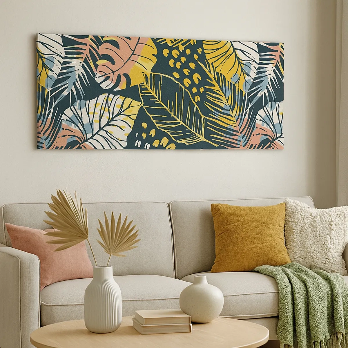 Vászonkép - Leveles fantázia - 30x30 cm