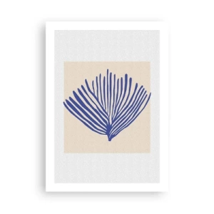 Poszter - Kék legyező - 50x70 cm