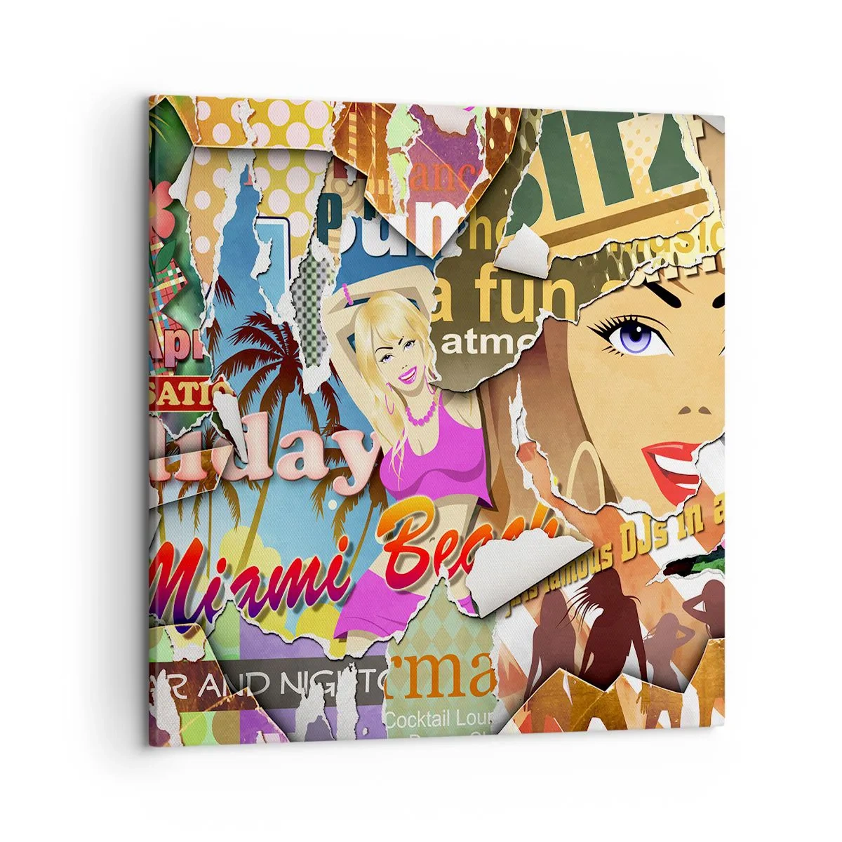 Vászonkép - Nyári visszaemlékezések - 50x50 cm