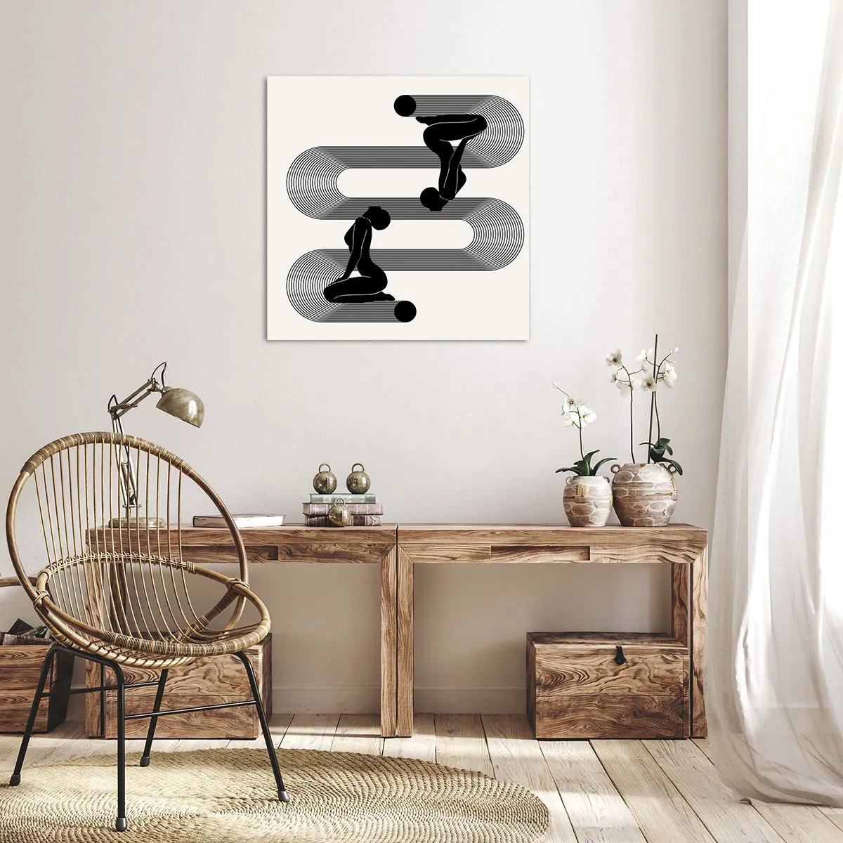 Vászonkép - Érzéki szimmetria - 70x70 cm