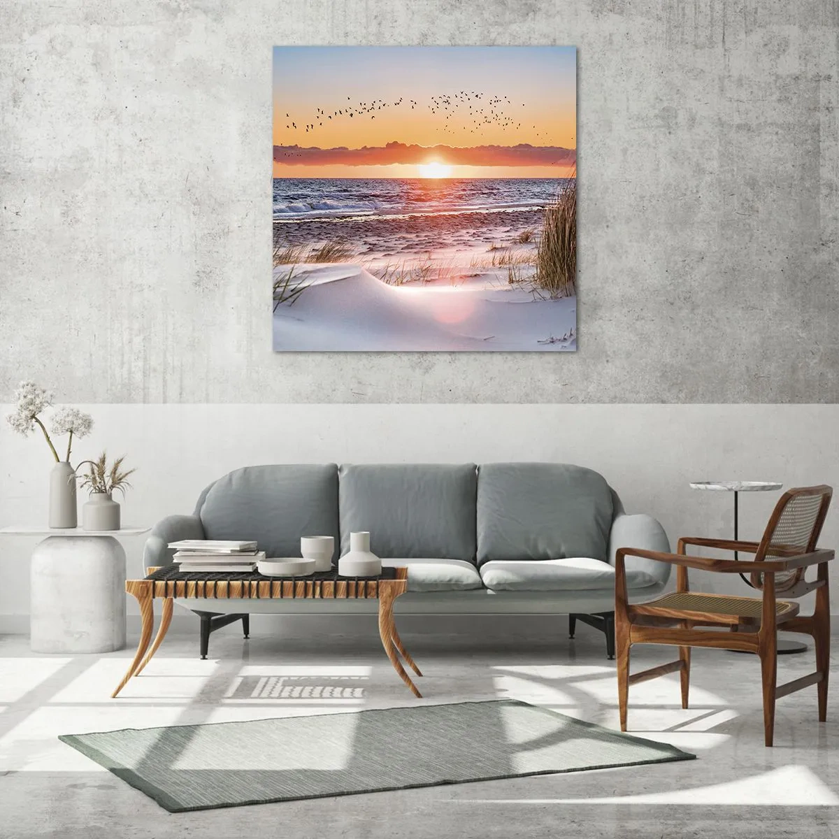 Üveg kép - Vízszintes táj - 70x70 cm