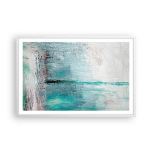 Poszter fekete keretben - Vízszintesen kék színben - 91x61 cm