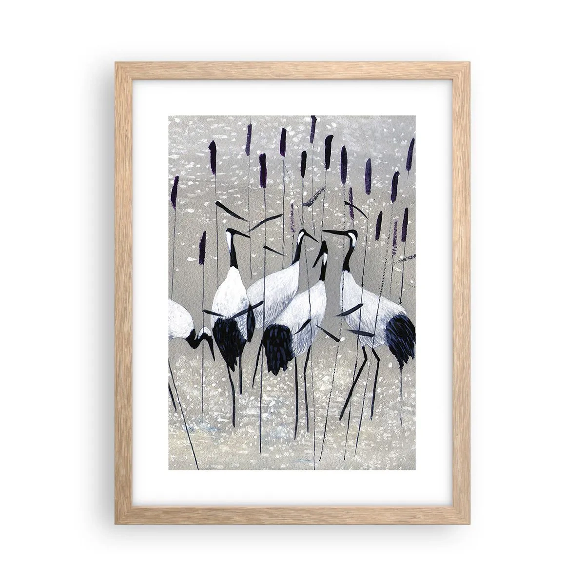 Poszter világos tölgy keretben - A sajátjaik között - 30x40 cm