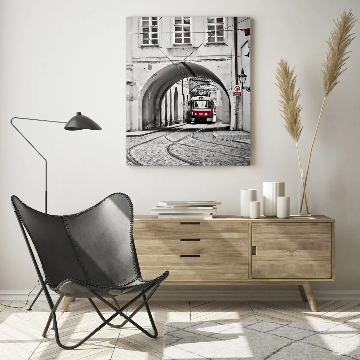 Üveg kép - A város labirintusán keresztül - 50x70 cm