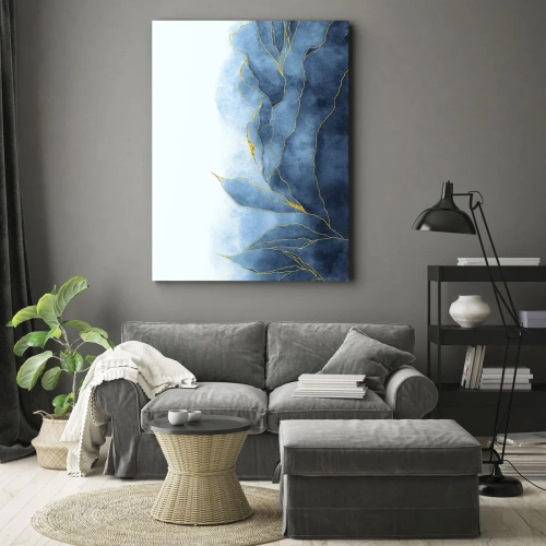 Vászonkép - Kék aranyban - 45x80 cm