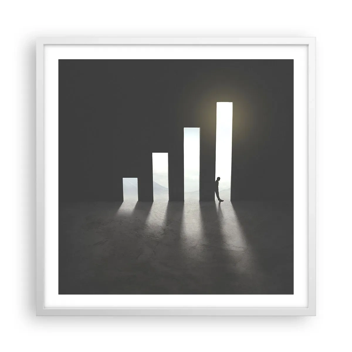 Poszter fekete keretben - Siker - egy benyomás - 60x60 cm