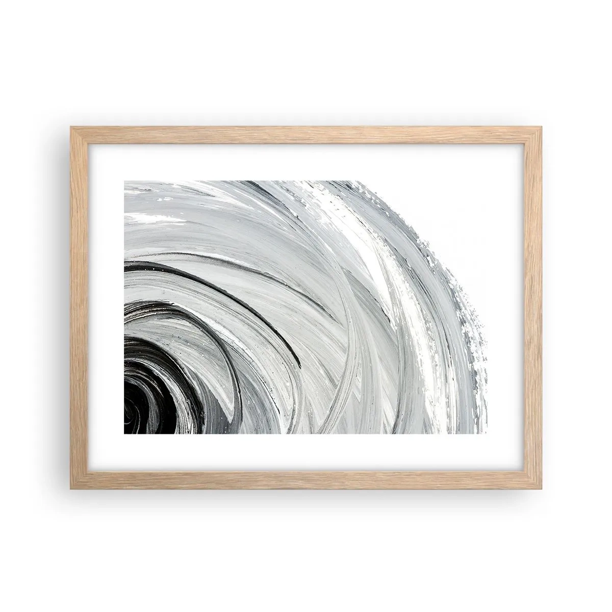 Poszter világos tölgy keretben - Orbitális kompozíció - 40x30 cm