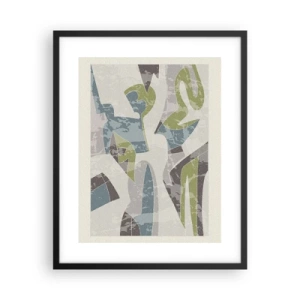 Poszter fehér keretben - Kompozíció üveg mögött - 40x50 cm