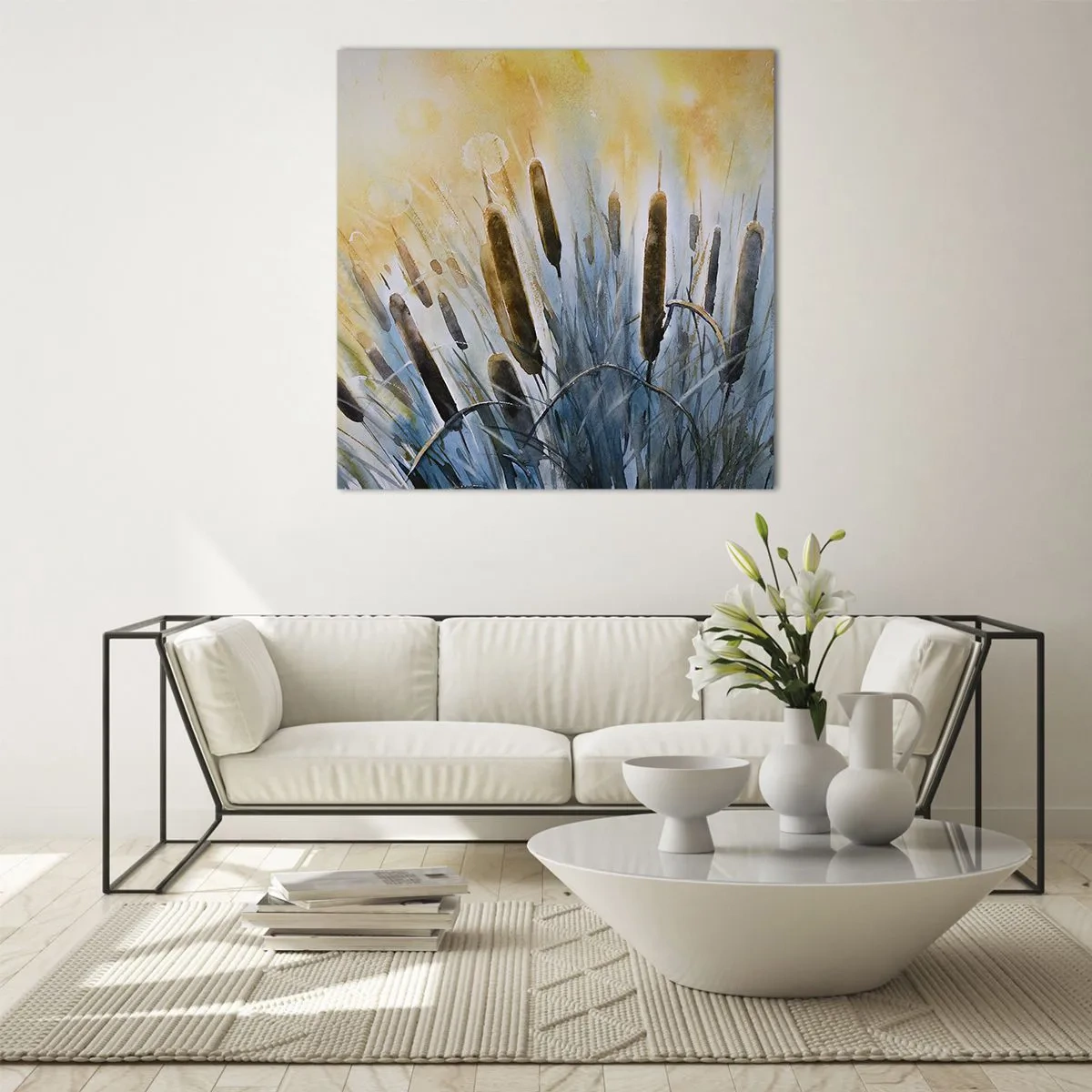 Üveg kép - A víz hűvössége, a nap melege - 70x70 cm