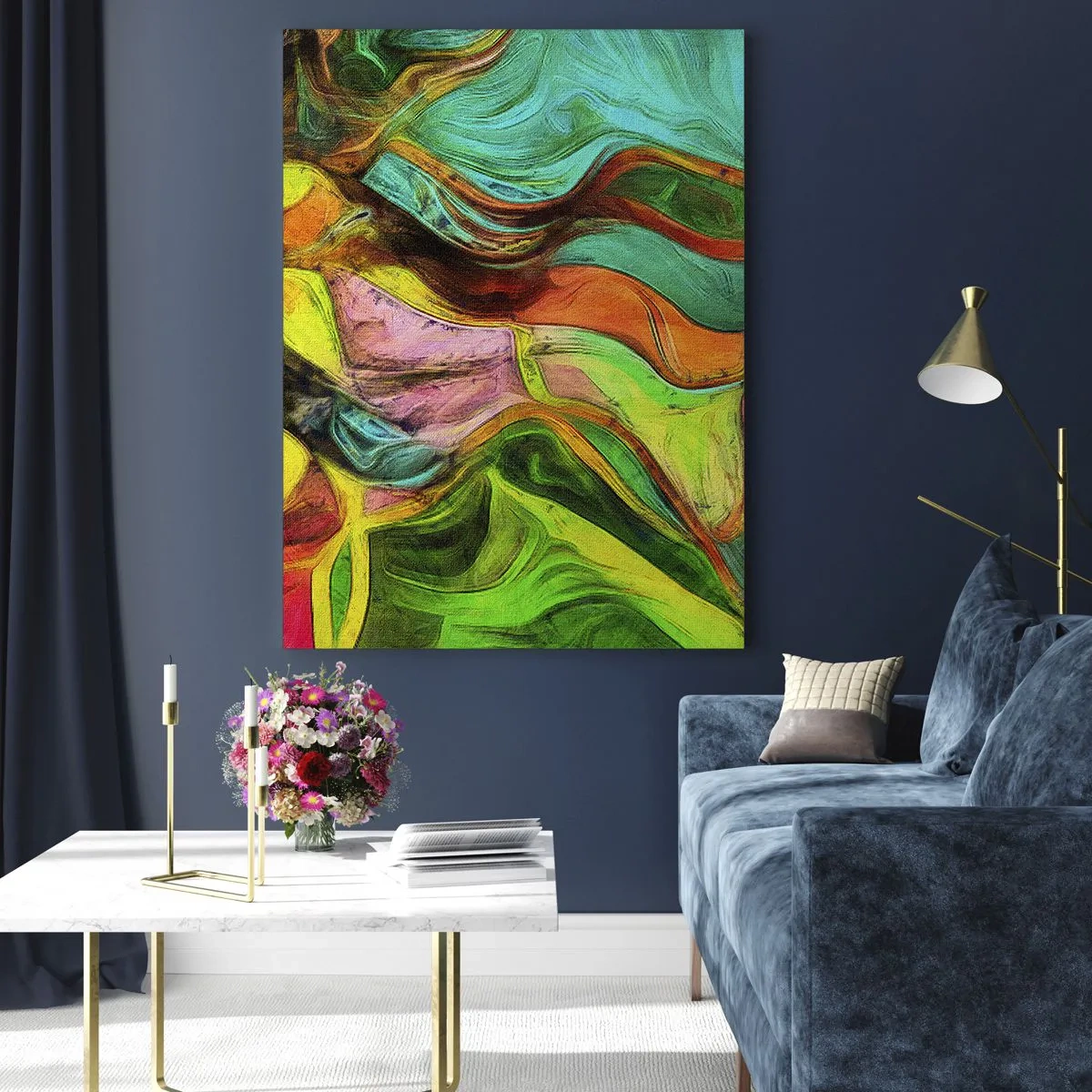 Üveg kép - A mozgás az élet - 80x120 cm