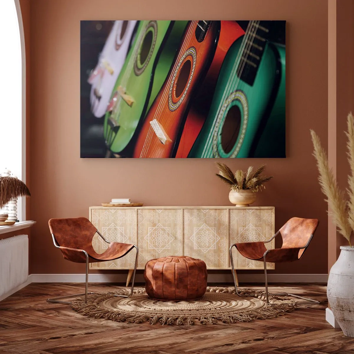 Vászonkép - A gitárnak sok színe van - 70x50 cm