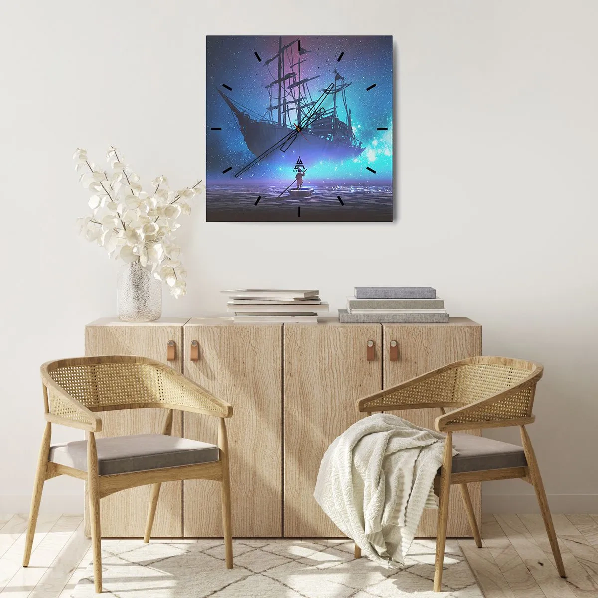 Falióra, Óra - Találkozás a tenger mítoszával - 30x30 cm