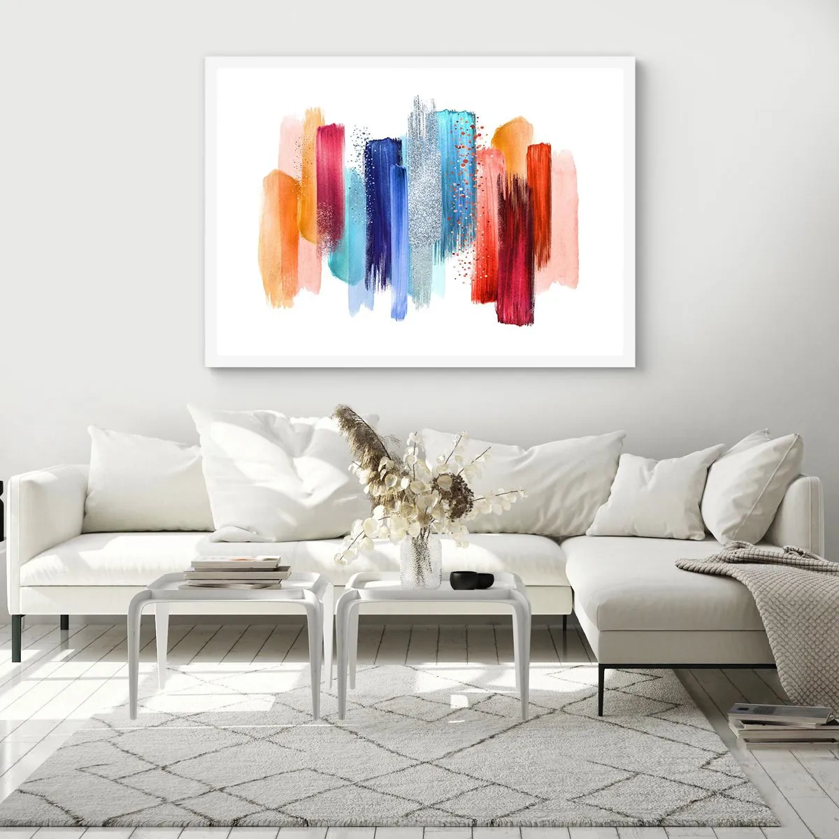 Poszter fekete keretben - Fel és le - 91x61 cm