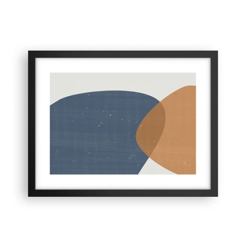 Poszter fehér keretben - Oválisok és hatások - 40x30 cm