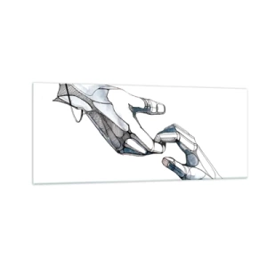 Üveg kép - Szép gesztus - 100x40 cm