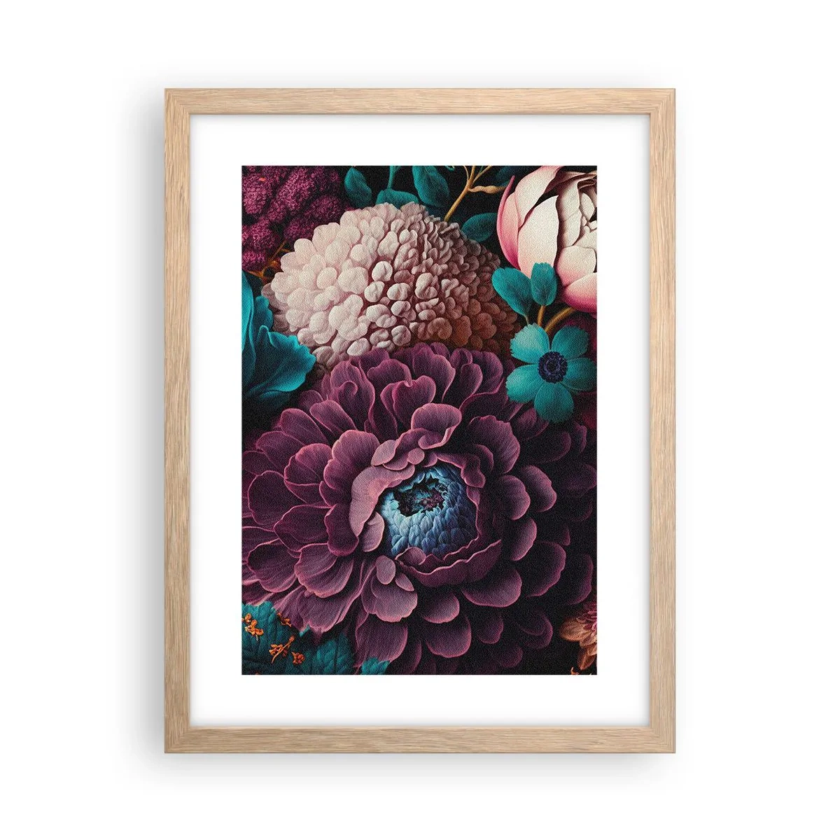 Poszter világos tölgy keretben - A természet bőségében - 30x40 cm